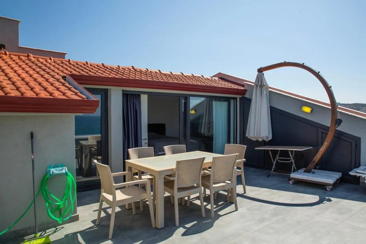 Duplex Loft Mit Panorama Seaview Lägenhet Kusadası 0*,